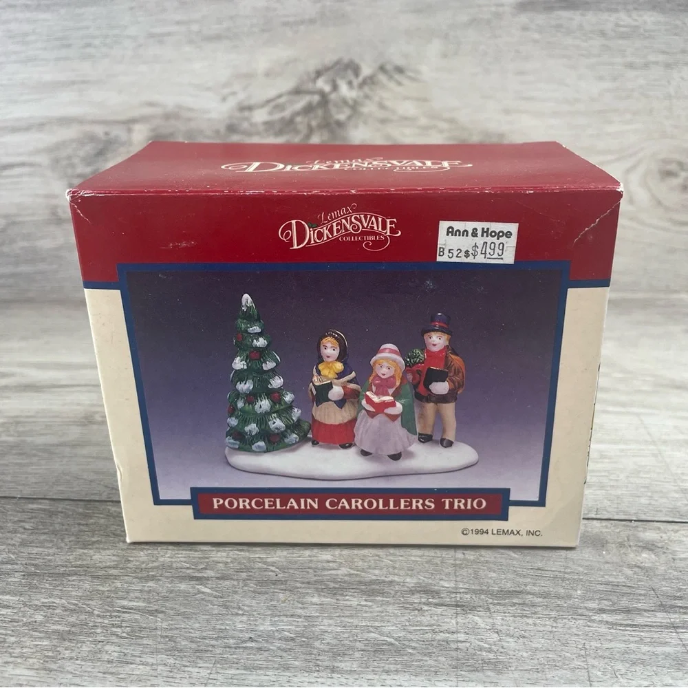 Lemax Village Porcelain Carollers Trio 1994 Vintage Christmas Decor Figurines